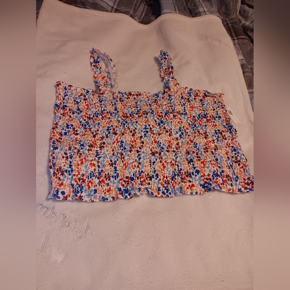 Old Navy Fitted Smocked Tank Top NWT